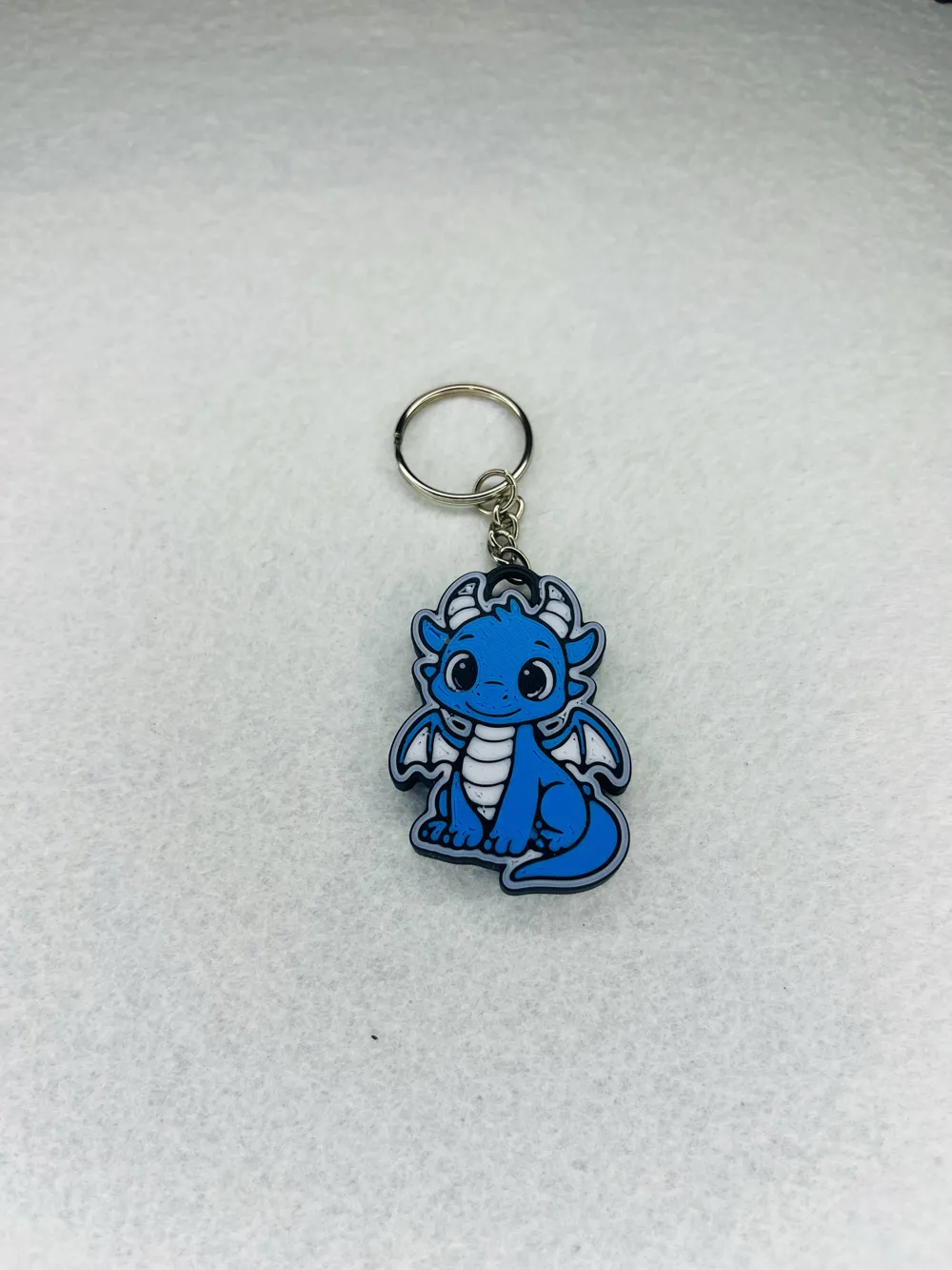 adorable little dragon keychain, photo 2 of 4 - adorable little dragon keychain Generative Art