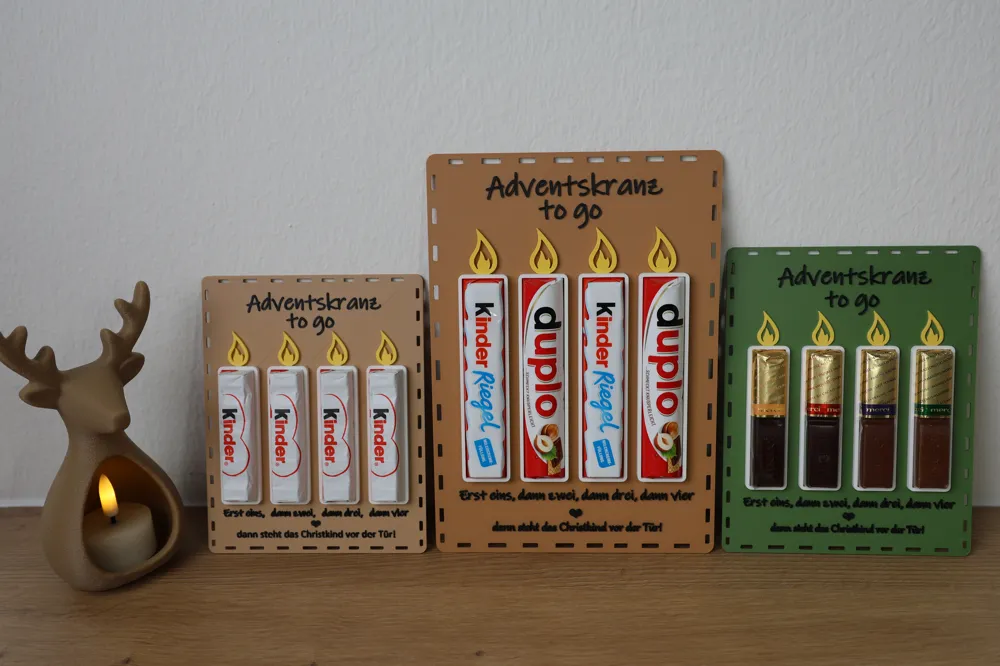 Adventskranz To Go, Halter für Kinder Schokolade, photo 4 of 4 - Adventskranz To Go, Halter für Kinder Schokolade Household