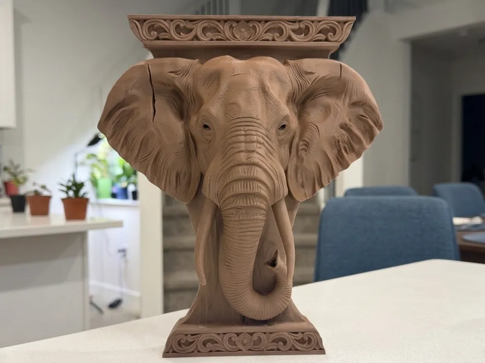 African Elephant - Wall Hanging, photo 3 of 4 - African Elephant - Wall Hanging Home Decor Items