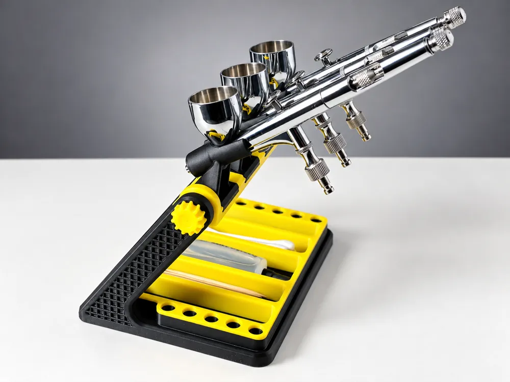 Airbrush Station, 3 Gun Holder & Tool Organizer, photo 2 of 4 - Airbrush Station, 3 Gun Holder & Tool Organizer Tools