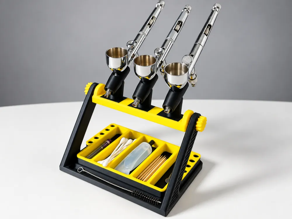 Airbrush Station, 3 Gun Holder & Tool Organizer, photo 4 of 4 - Airbrush Station, 3 Gun Holder & Tool Organizer Tools