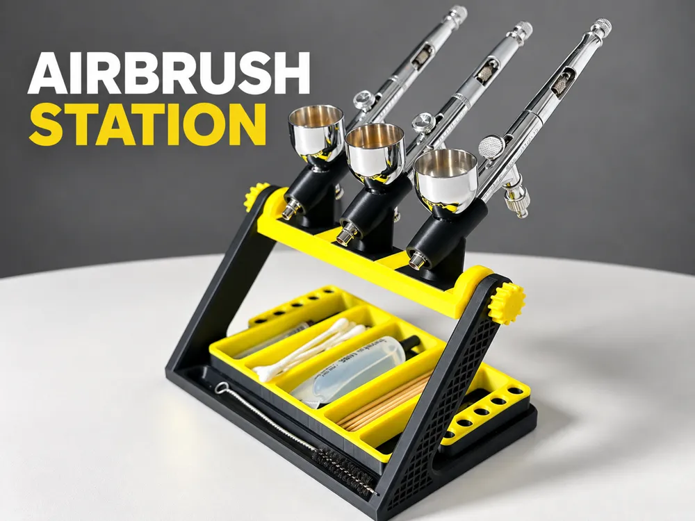 Airbrush Station, 3 Gun Holder & Tool Organizer - Organizers, in stock in India
