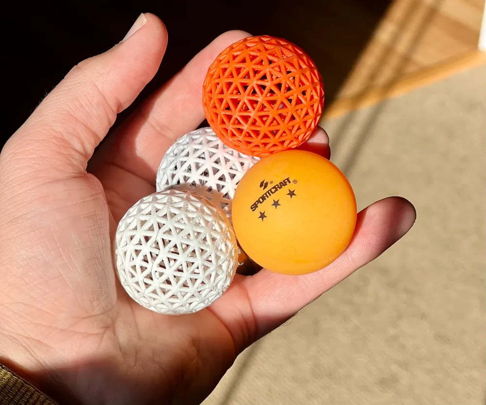 Airless Ping Pong Ball