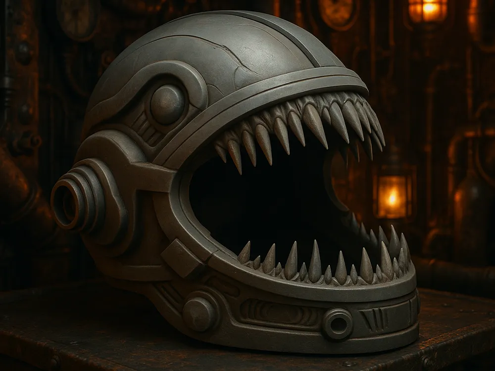 Alien Punk Helmet, Wearable Horror Cosplay Mask