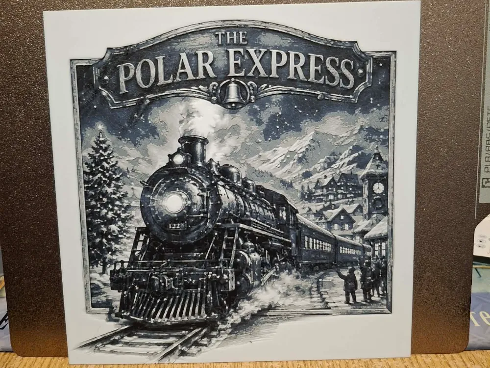 All aboard the polar express - Hueforge, photo 3 of 4 - All aboard the polar express - Hueforge Art