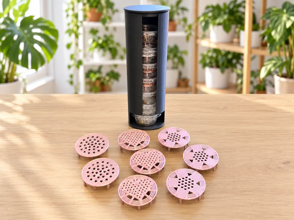 Alocasia Corm Riser Set, Heart, Blossom & Circle, photo 3 of 4 - Alocasia Corm Riser Set, Heart, Blossom & Circle Household