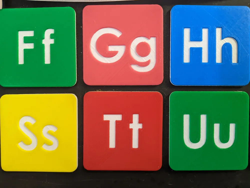 Alphabet & Number Tiles, photo 3 of 5 - Maths Learning Aids, letter