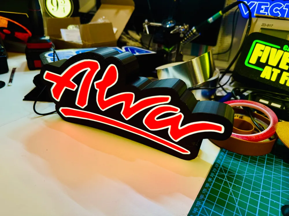 Skate Brand Logo - Light Box, photo 4 of 4 - Skate Brand Logo - Light Box Art