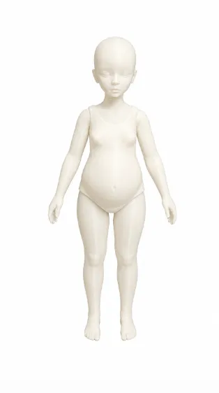 Pregnant Doll Figure, 25cm Customisable, photo 5 of 5 - Dolls & Pretend Play, art doll