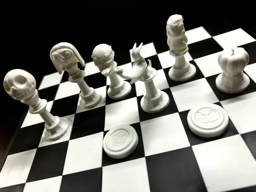 A Nightmare Before Christmas Chess Set