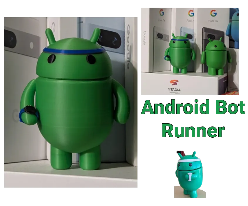 Android Running Bot With Pixel Watch 3, photo 4 of 4 - Android Running Bot With Pixel Watch 3 Miniatures