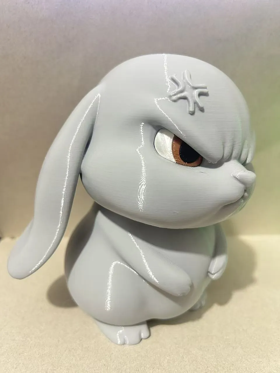 Angry and cute lop-eared rabbit, multi-color and multi-part, required, photo 4 of 4 - Wild Animal Figurines, fierce