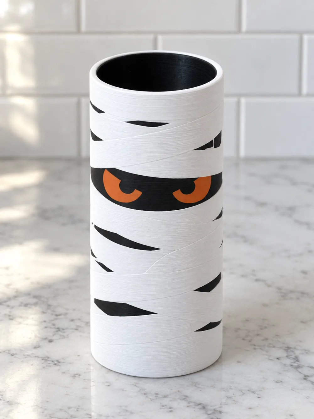 Angry Mummy Halloween Can Holder Koozie, photo 4 of 4 - Angry Mummy Halloween Can Holder Koozie Household
