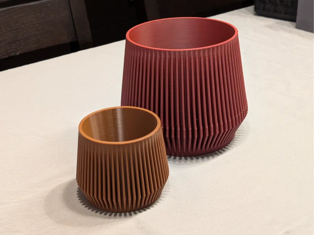 ANGULA Modern Ribbed Planter Bin