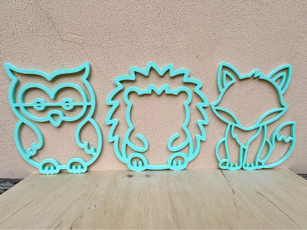 Animal Wall Decor Set_2 - Kids Room Decoration