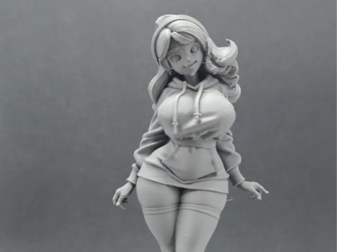 Anime girl with Hoodie Kat