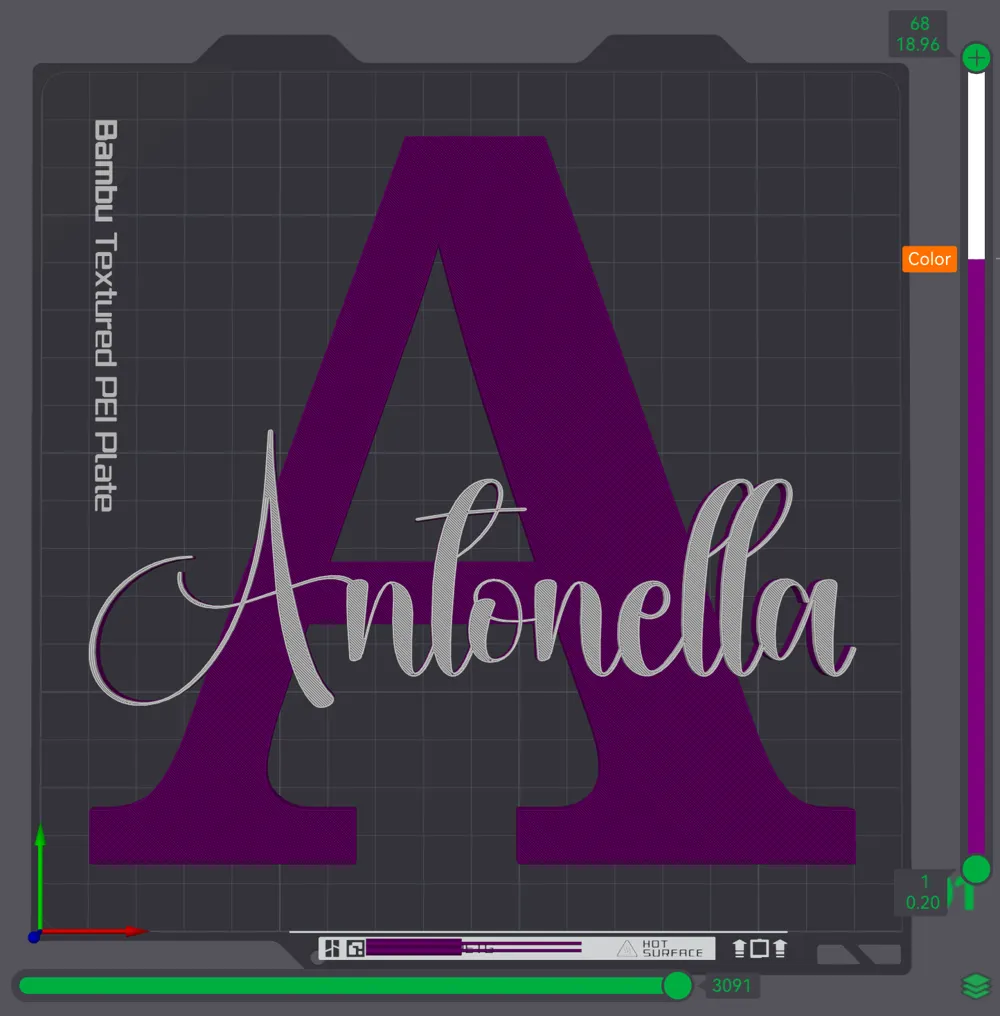 ANTONELLA name ornament sign nametag, photo 3 of 4 - Custom & Name Signs, names