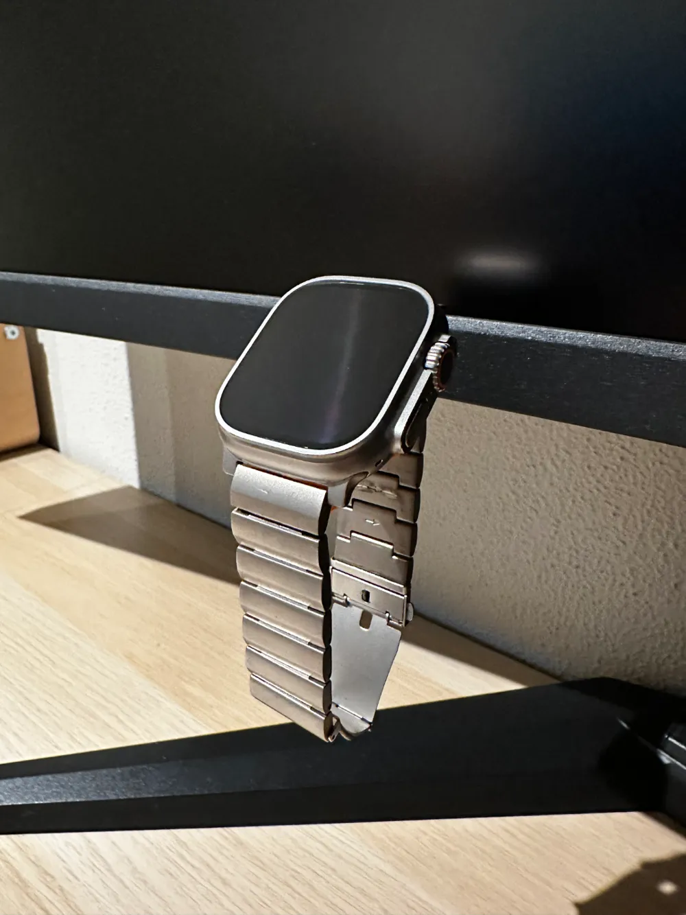 Apple Watch charger attached on monitor/display, photo 4 of 4 - Apple Watch charger attached on monitor/display Household