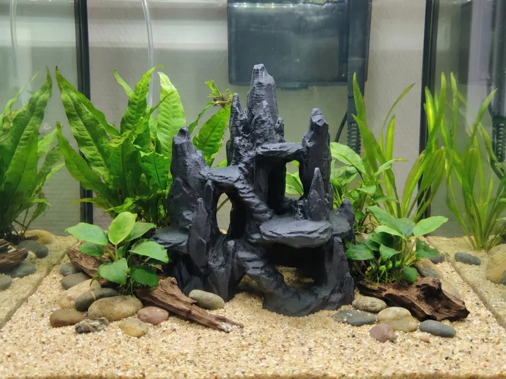 Aquarium Terrarium Craggy Rock Castle Hideaway