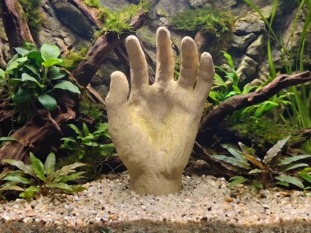 Aquarium Terrarium Sunken Hand Decoration