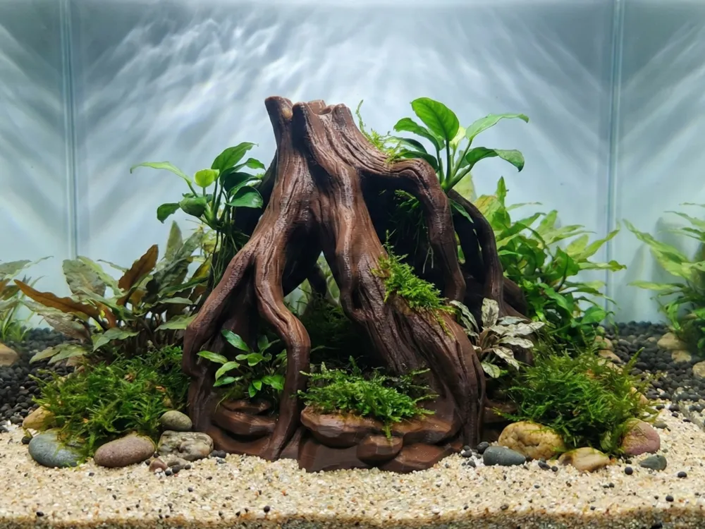 Aquarium Terrarium Tall Mangrove Root Cave