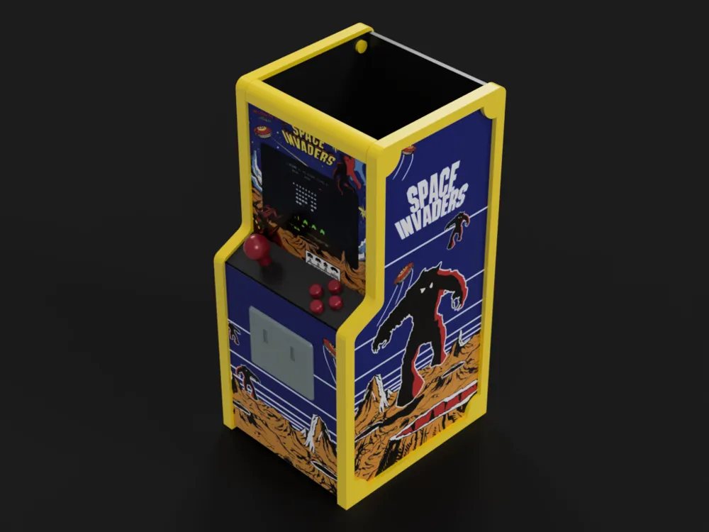Arcade Cabinet Penholder - with changeable skins!, photo 4 of 4 - Arcade Cabinet Penholder - with changeable skins! Household