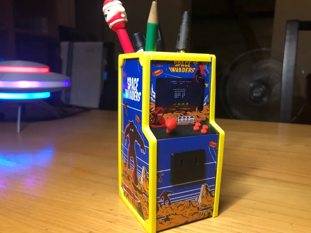 Arcade Cabinet Penholder - with changeable skins! - Office, in stock in India