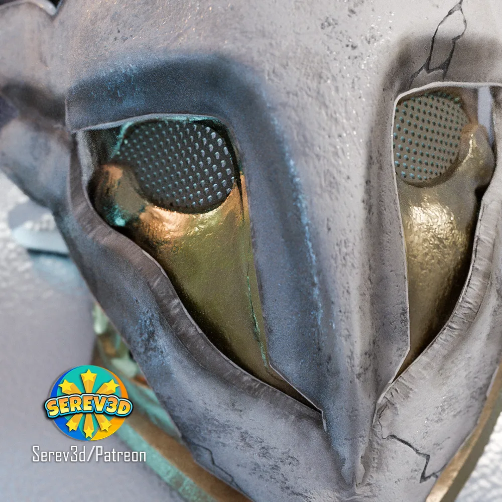 Arcane Ekko Mask - wearable cosplay prop, photo 2 of 4 - Arcane Ekko Mask - wearable cosplay prop Props & Cosplay