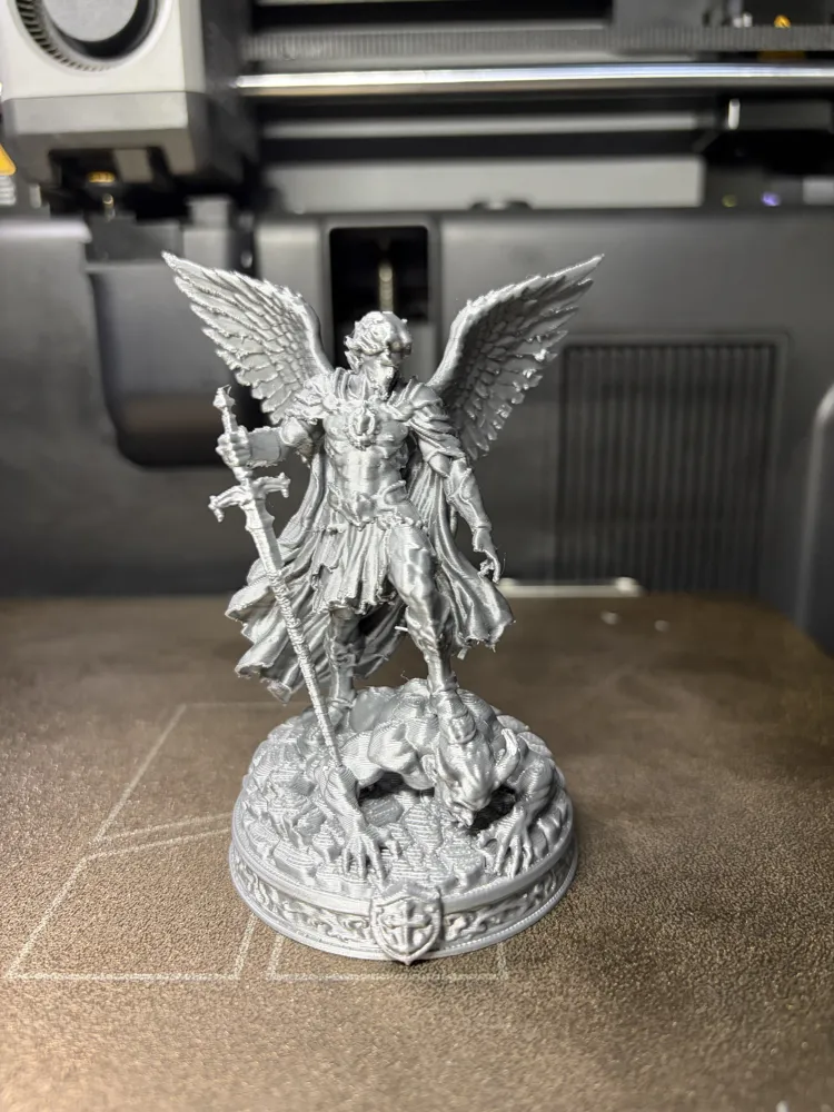 Archangel Michael Defeating Demon Statue, photo 2 of 5 - Horror & Gothic Creatures, epic