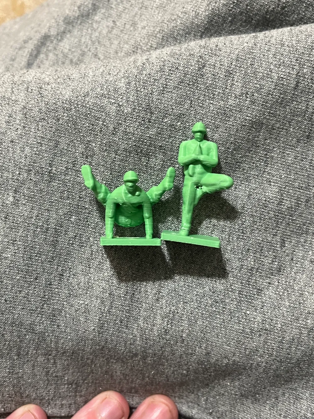 Army Men Doing Yoga, photo 3 of 4 - Army Men Doing Yoga Art