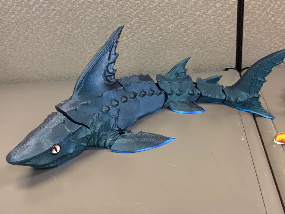 Articulated Flexi Megalodon Shark 12mm Eyes, photo 4 of 4 - Articulated Flexi Megalodon Shark 12mm Eyes Fidget & Sensory Toys