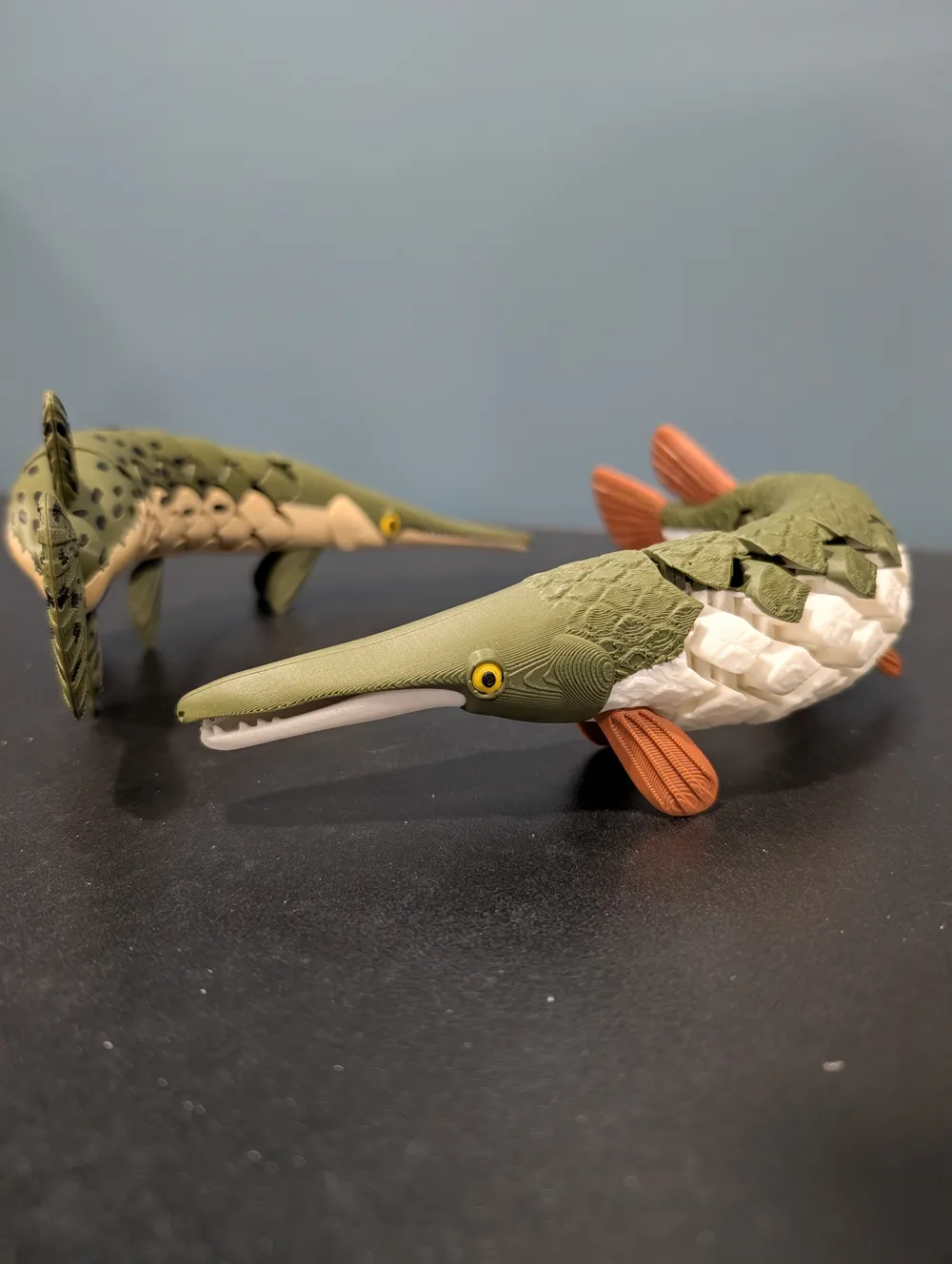 Articulated Gar (Long nose and Alligator), photo 2 of 4 - Articulated Gar (Long nose and Alligator) Miniatures