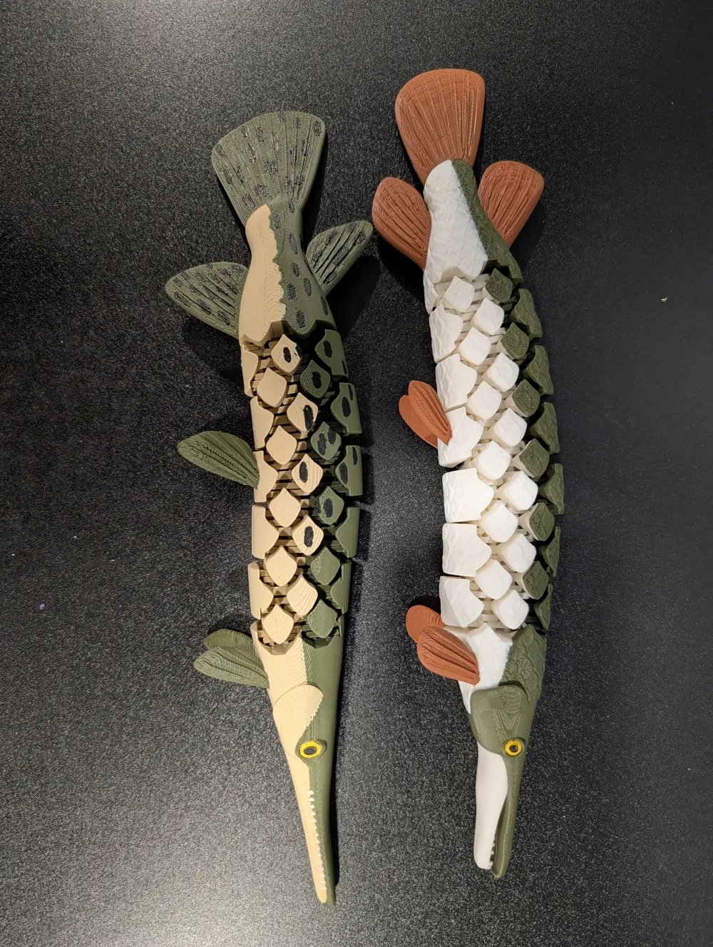 Articulated Gar (Long nose and Alligator), photo 3 of 4 - Articulated Gar (Long nose and Alligator) Miniatures