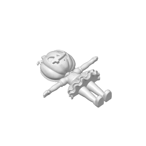 Articulated Halloween Pumpkin Girl Fidget Toy, photo 4 of 4 - Articulated Halloween Pumpkin Girl Fidget Toy Toys & Games