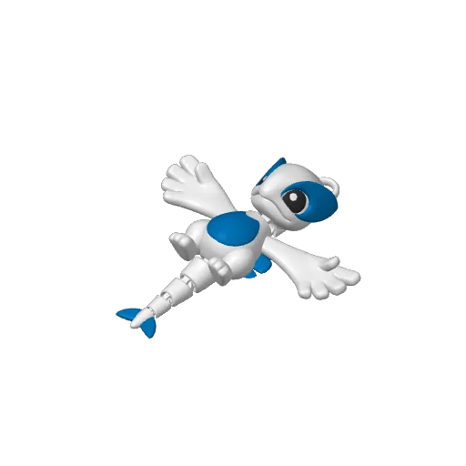 Articulated Legendary Lugia - Flexi Fidget Toy, photo 4 of 4 - Articulated Legendary Lugia - Flexi Fidget Toy Toys & Games