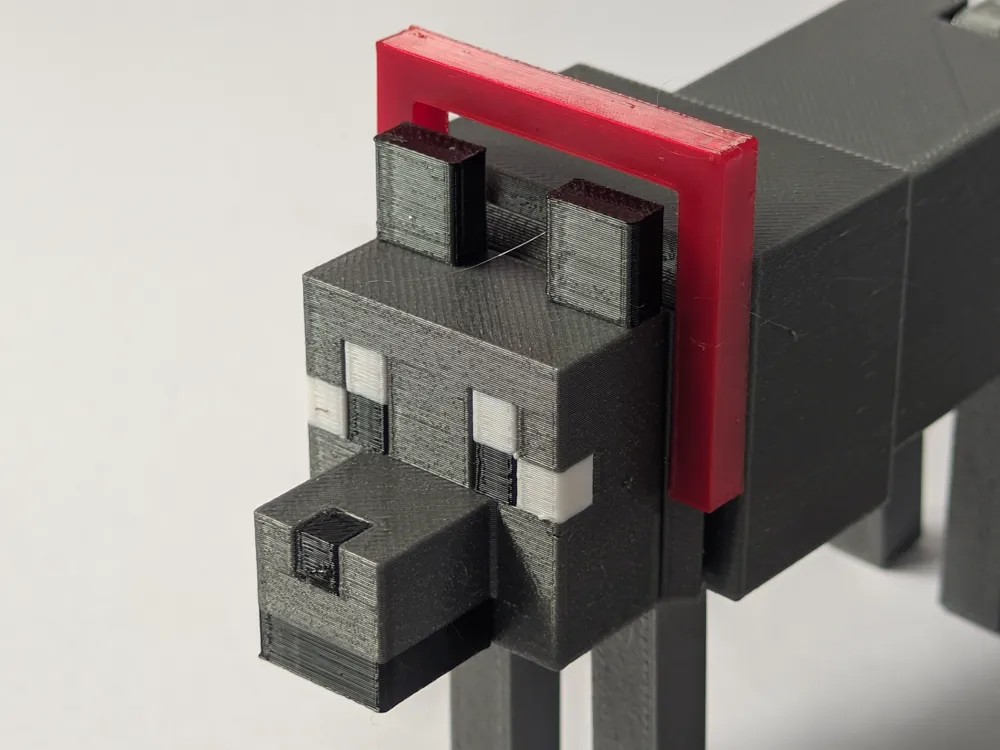 Articulated Minecraft Dog/Wolf, photo 4 of 4 - Articulated Cats & Dogs, sandbox games