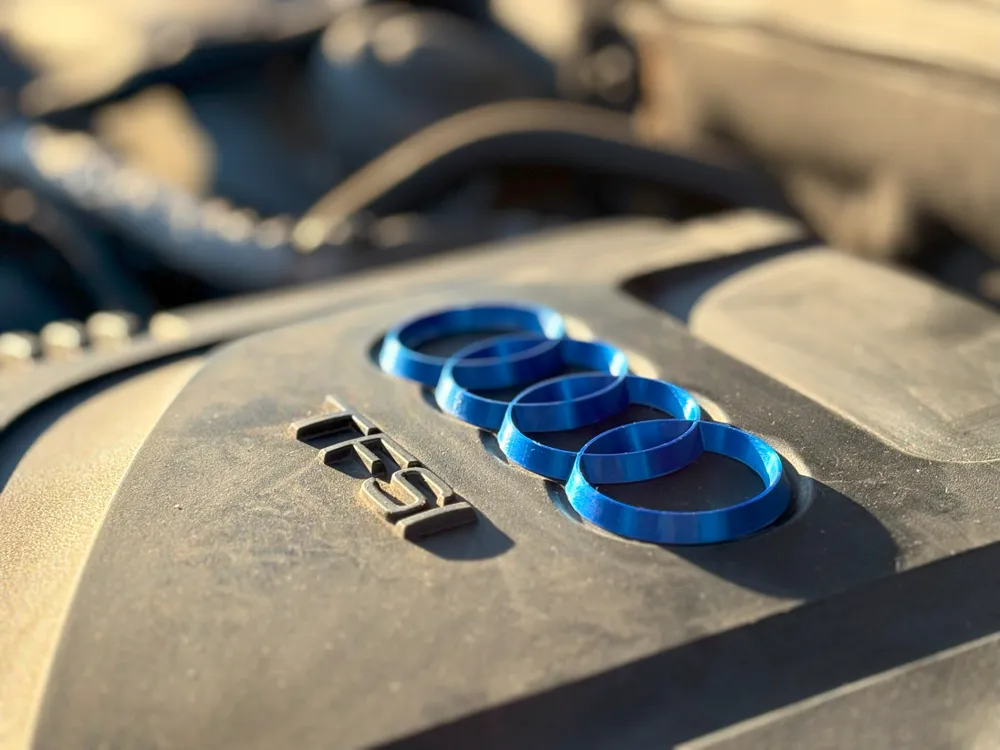 Audi a4 B8 engine cover logo