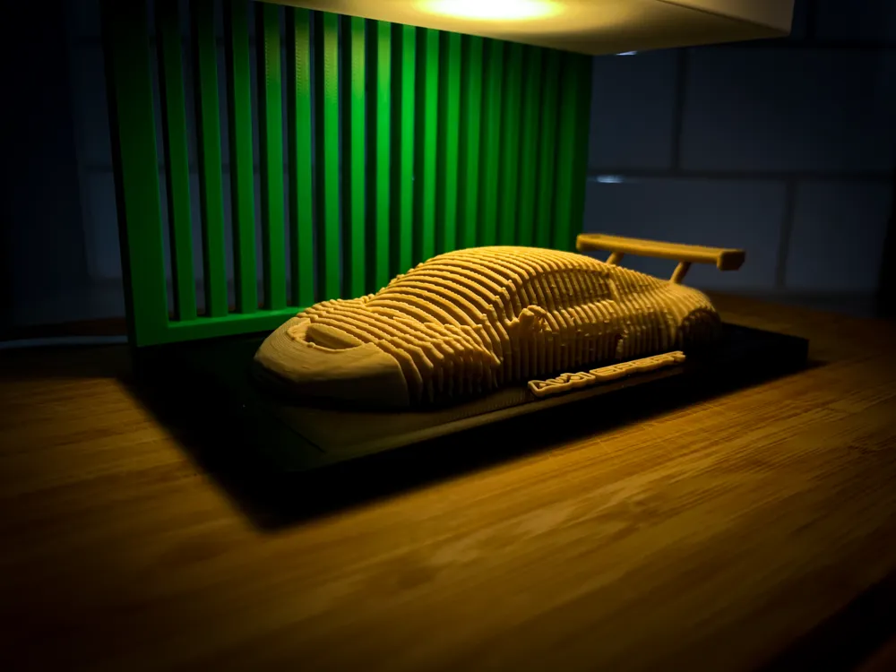Audi R8 LMS - Layered Car Art