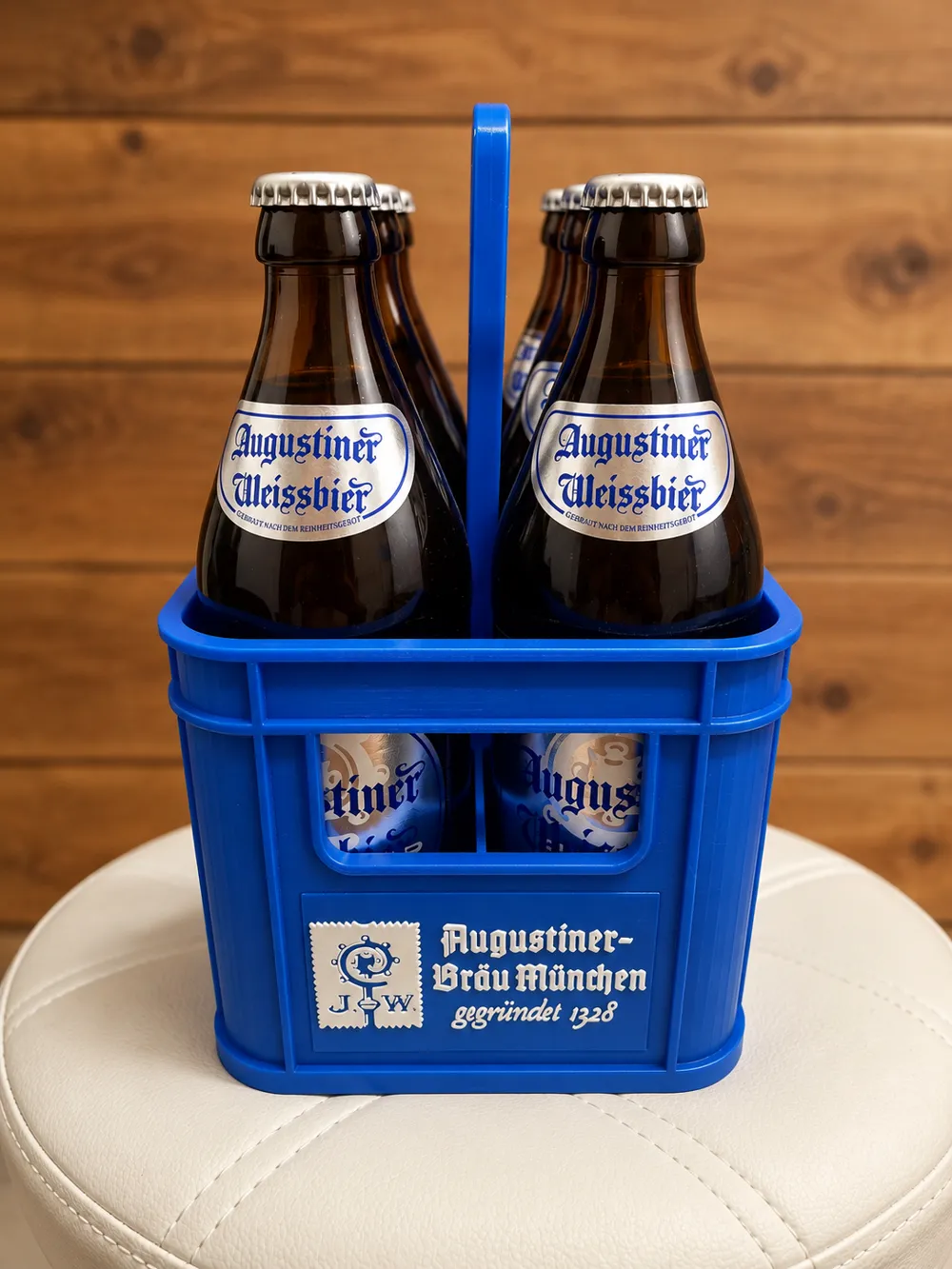 Augustiner Six Bottle Beer Carrier, photo 2 of 4 - Augustiner Six Bottle Beer Carrier Kitchen & Dining