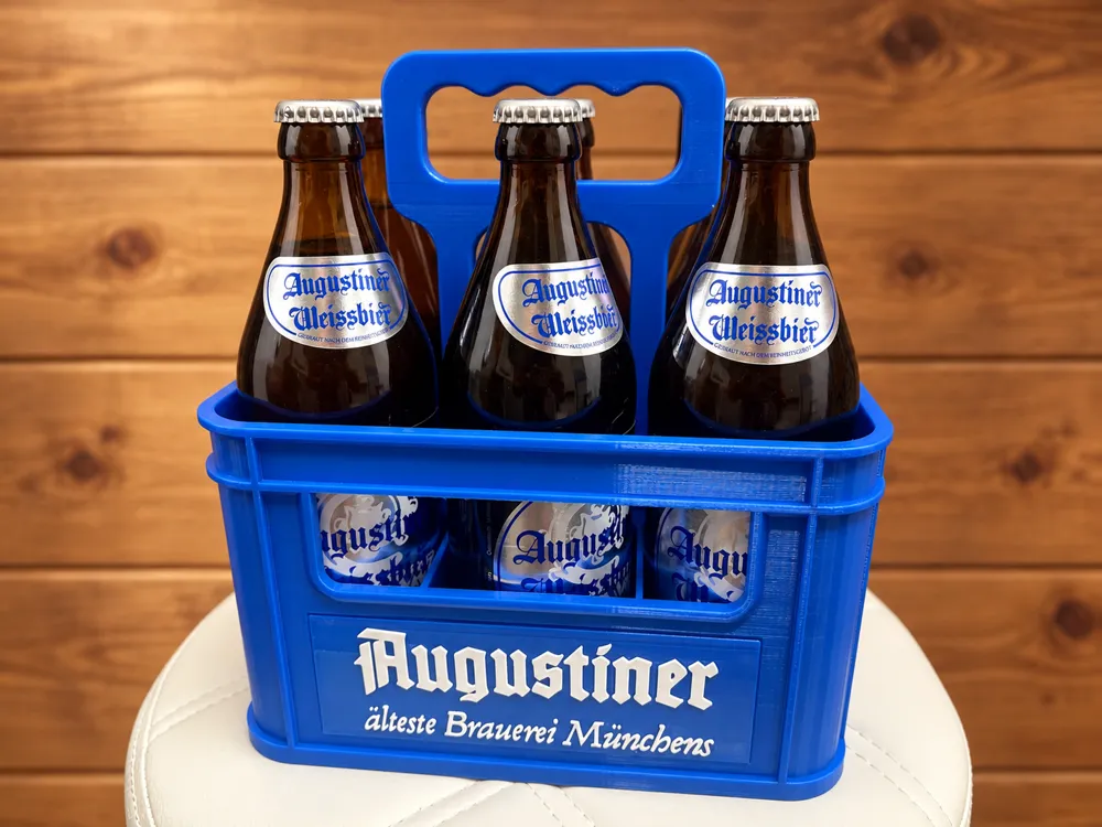 Augustiner Six Bottle Beer Carrier, photo 4 of 4 - Augustiner Six Bottle Beer Carrier Kitchen & Dining