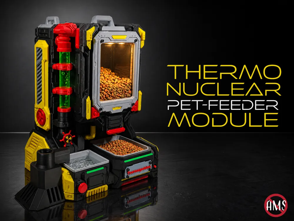 Auto Pet-Feeder Module : Thermonuclear Reactor - Pet Bowls & Feeders, in stock