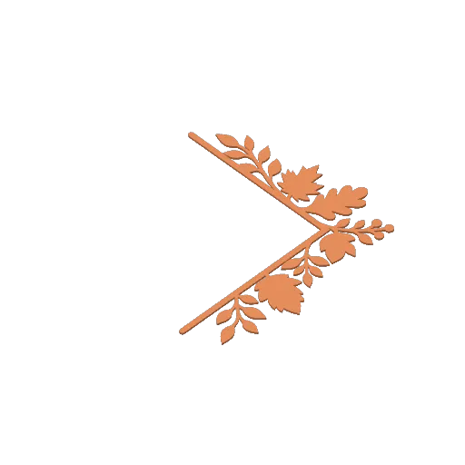 Autumn Leaves Door Corner, Botanical Decor, photo 3 of 3 - Autumn Leaves Door Corner, Botanical Decor Household