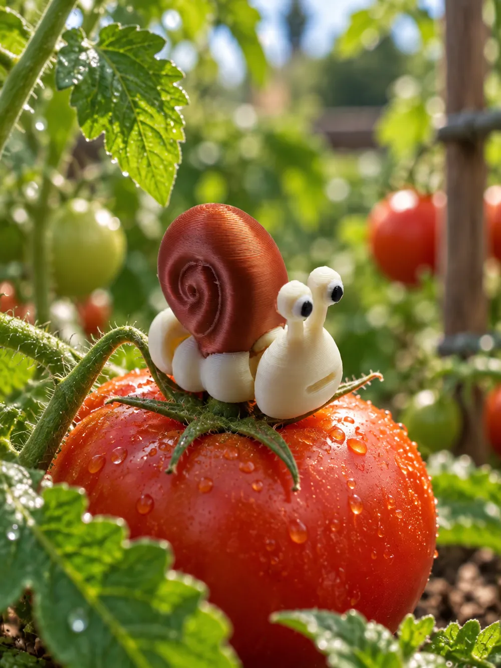 Autumn Snail Charm, photo 2 of 4 - Autumn Snail Charm Figurines & Collectibles