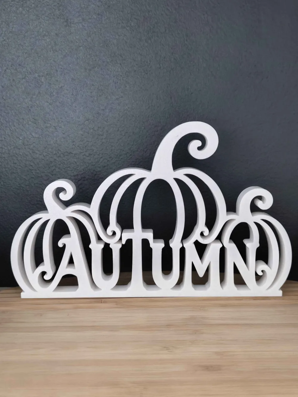 Autumn Pumpkin Sign, Fall Tabletop Decor, photo 2 of 4 - Autumn Pumpkin Sign, Fall Tabletop Decor Household