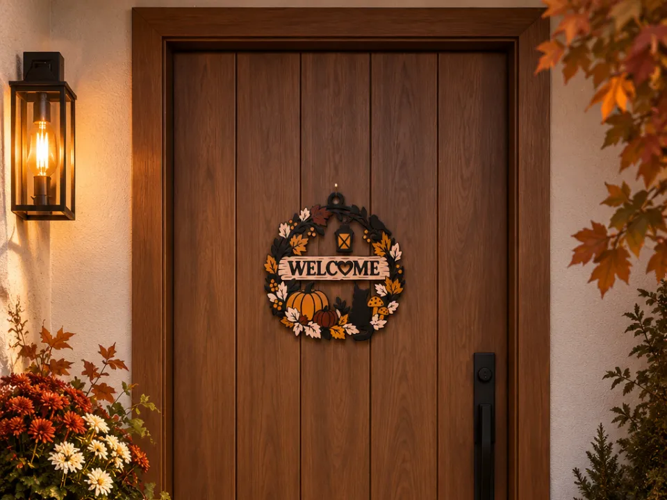 Autumn Welcome Wreath - Decor, in stock in India