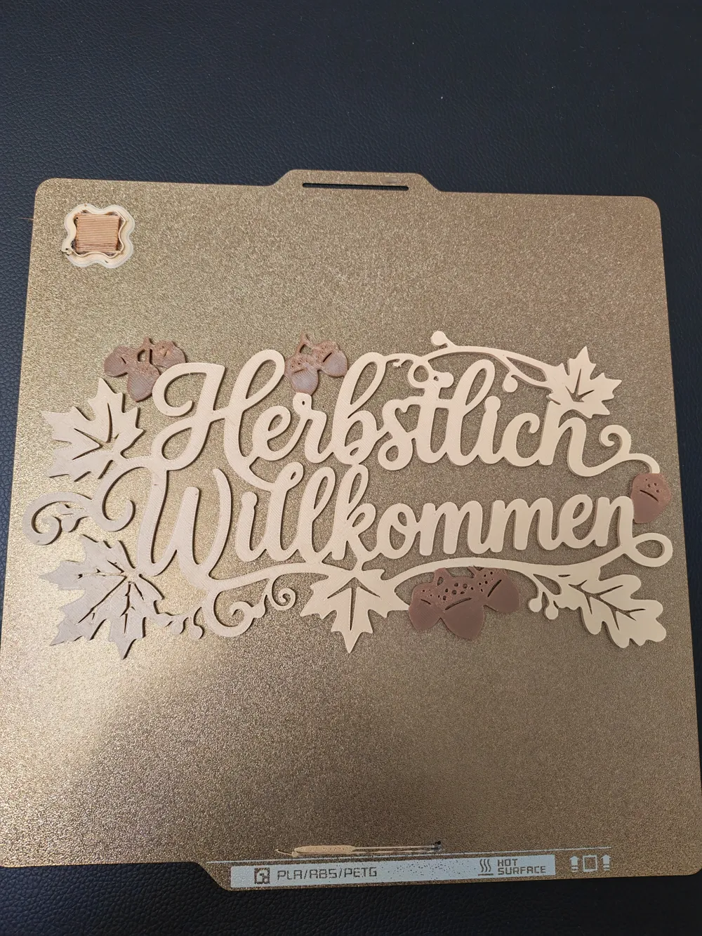 Autumn Welcome Door Sign Lettering, photo 2 of 4 - Autumn Welcome Door Sign Lettering Art