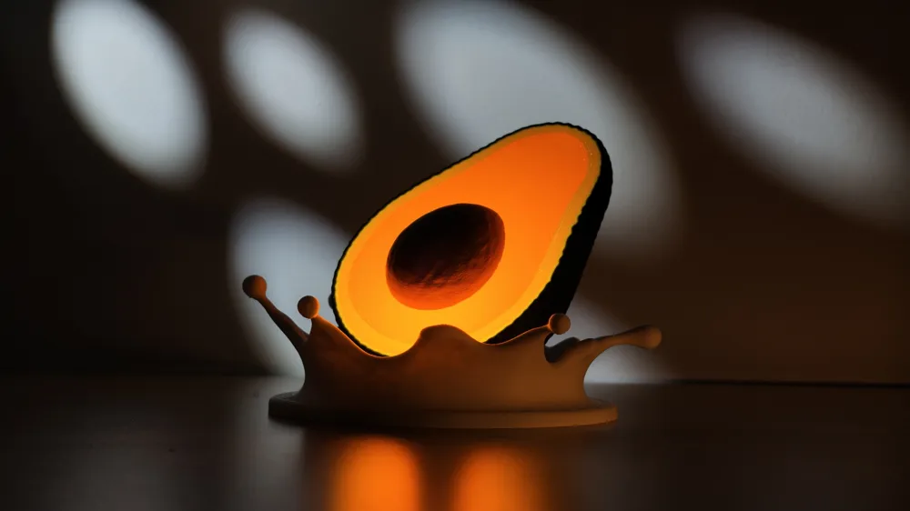 Avocado Lamp, Fruit Lamp Collection, photo 2 of 4 - Avocado Lamp, Fruit Lamp Collection Lamps & Lighting