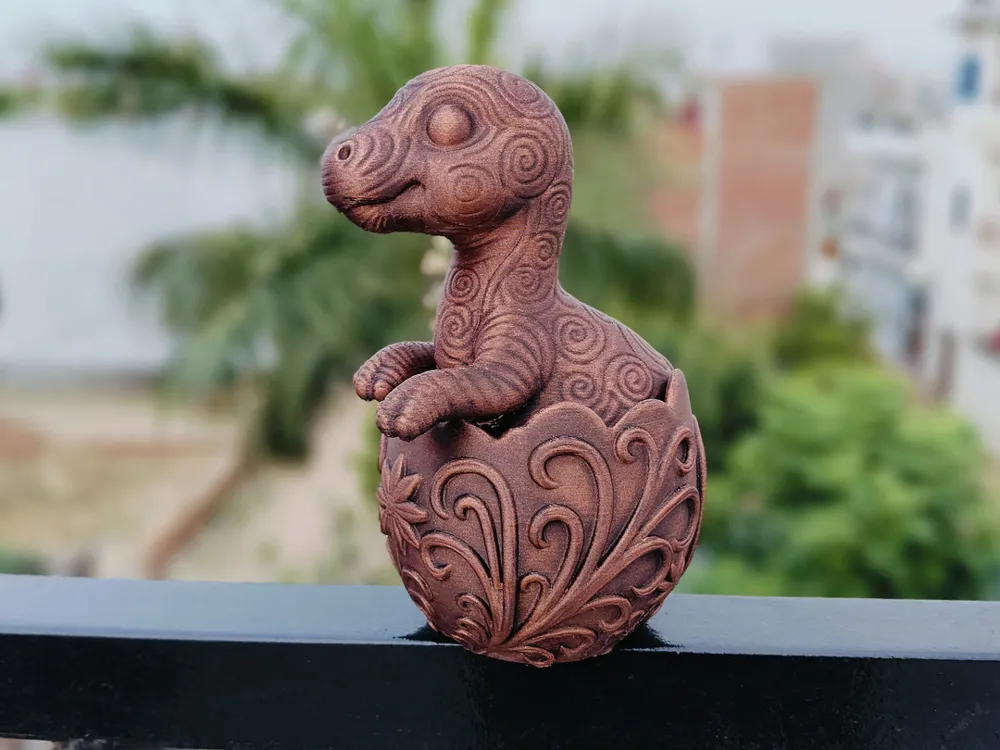 Baby Brontosaurus in Ornamental Egg, Cute Dino, photo 3 of 4 - Showpieces & Sculptures, baby dinos