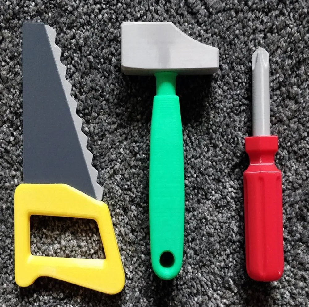 Baby construction tools hammer, screwdriver, saw, photo 2 of 4 - Baby construction tools hammer, screwdriver, saw Tools & Workshop