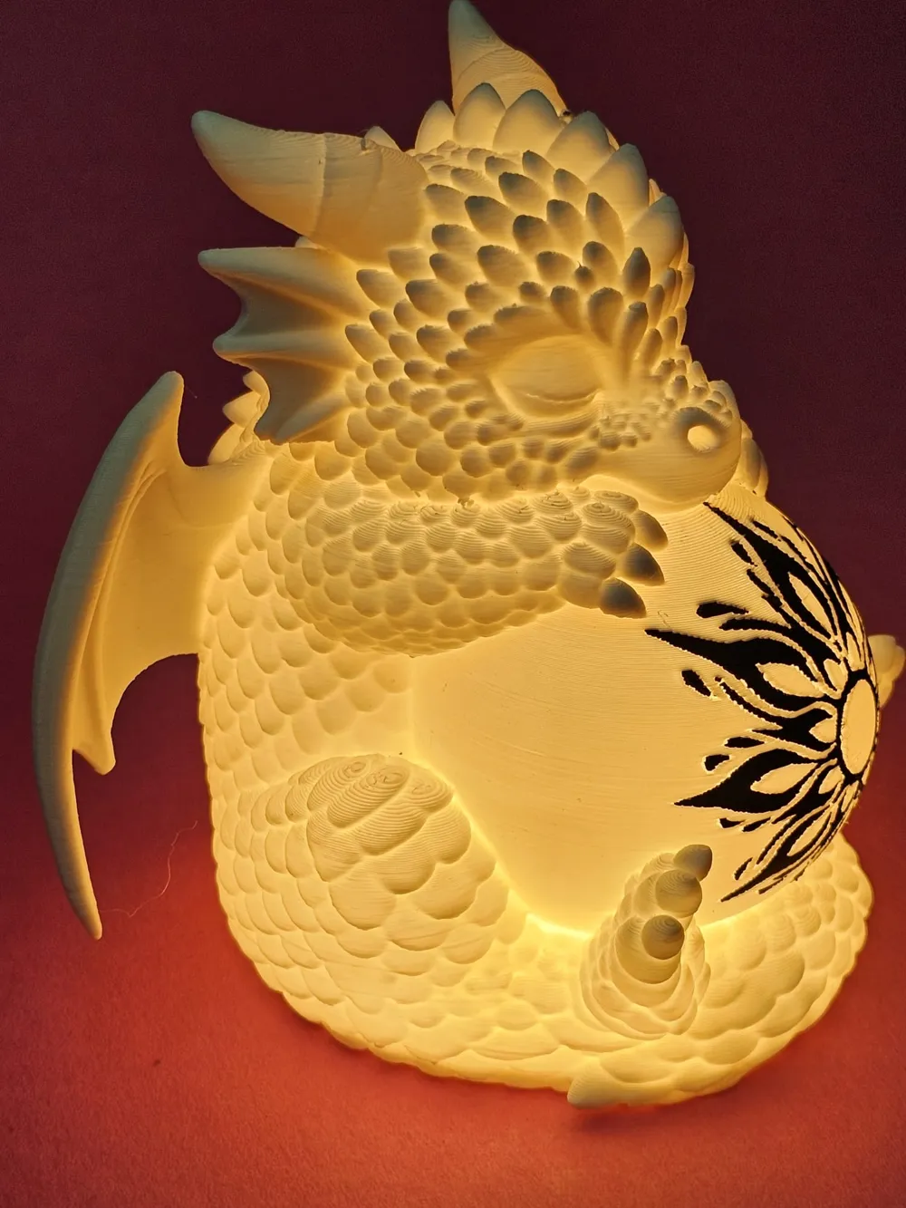 Baby Dragon Lamp, Fully Illuminated New Edition, photo 3 of 4 - Baby Dragon Lamp, Fully Illuminated New Edition Lamps & Lighting